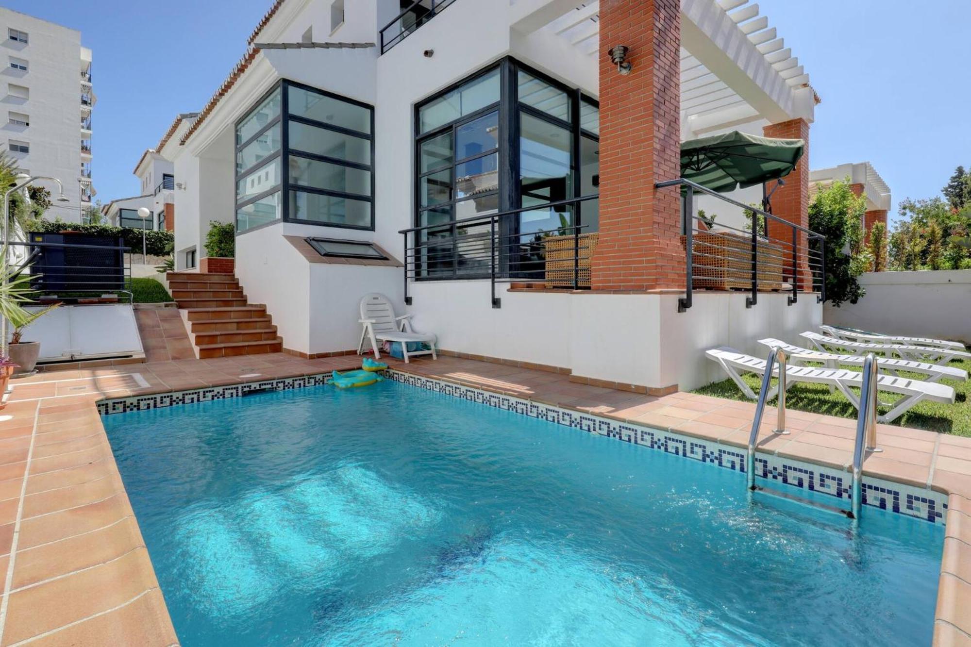 011 Bright And Spacious Villa With Private Pool Benalmádena Extérieur photo